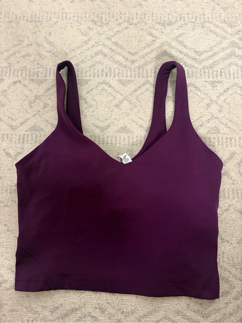 lululemon athletica Plum/Grape Cropped Align Tank